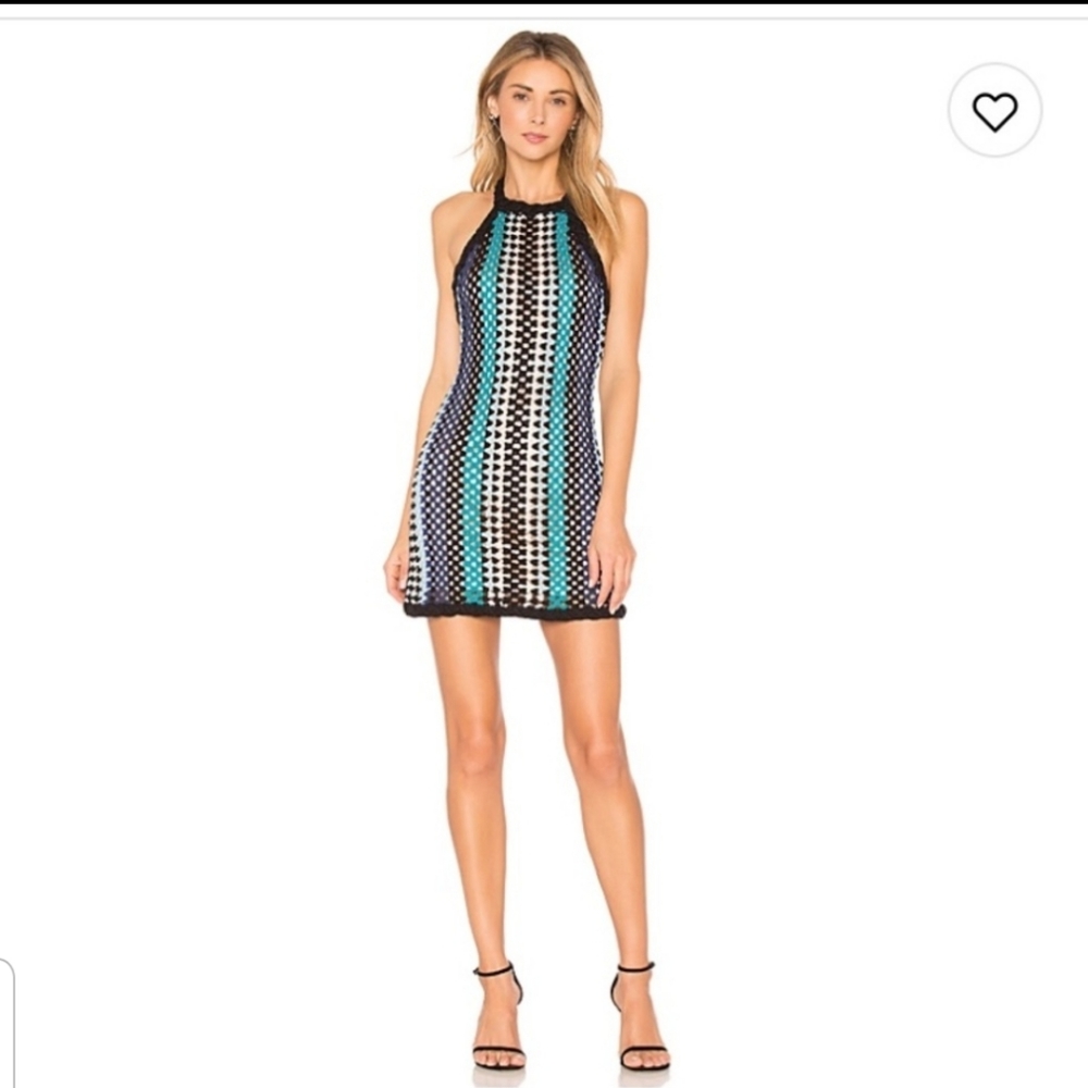 Revolve Weylyn Dress in Blue and Black Tonal